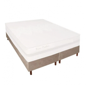 Cama Box 193x30 51 Spring Bege Bom Pastor