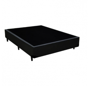 Cama Box 138x25 Linum Preto Orthoflex (casal especial)