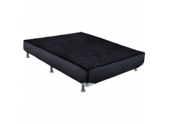 Cama Box Somier Preto 138x23 Ortobom