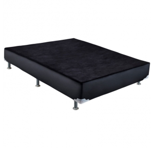 Cama Box Somier Preto 138x23 Ortobom